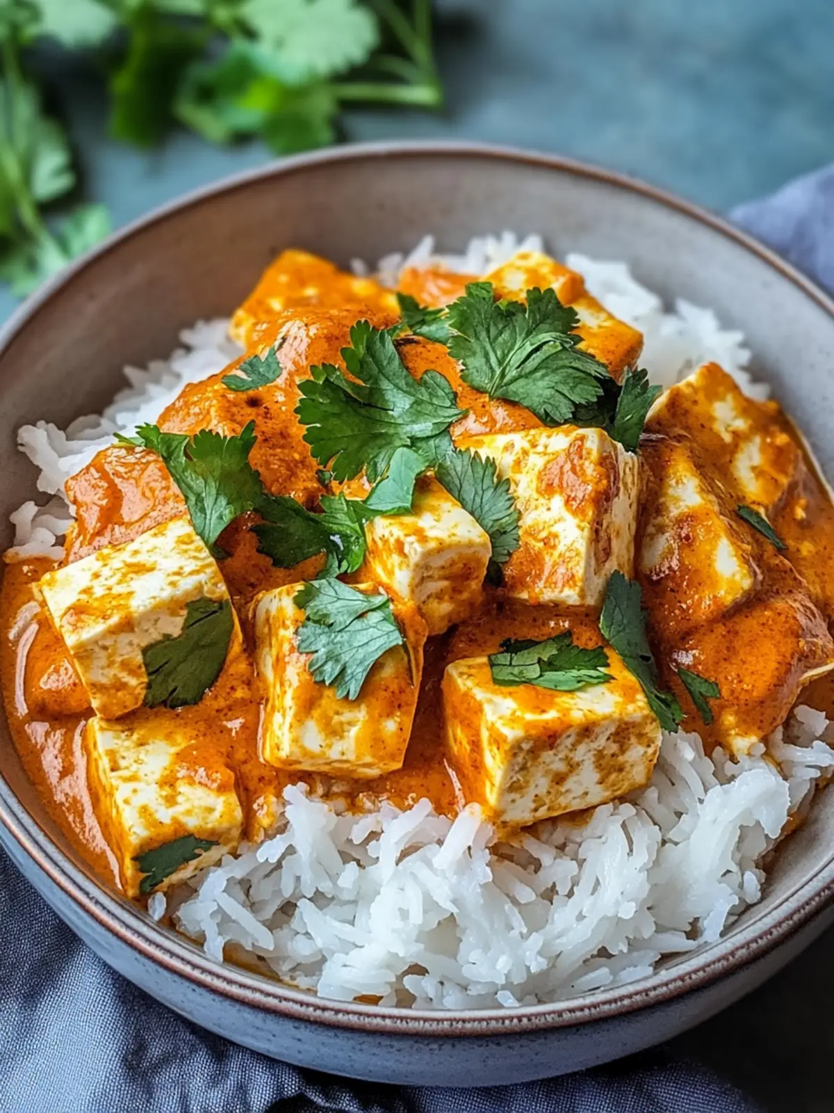 Butter-Tofu: Vegane Variante von Butter-Hühnchen