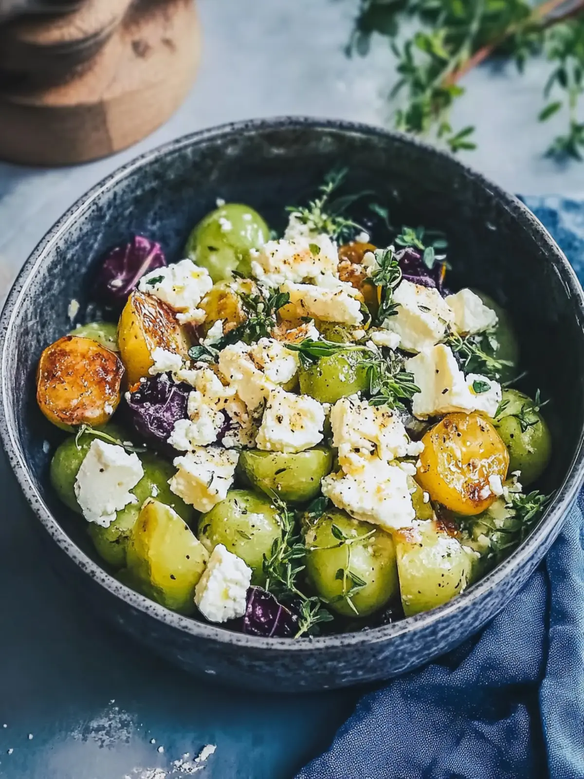 Rosenkohl Kartoffel Gemüse mit Feta