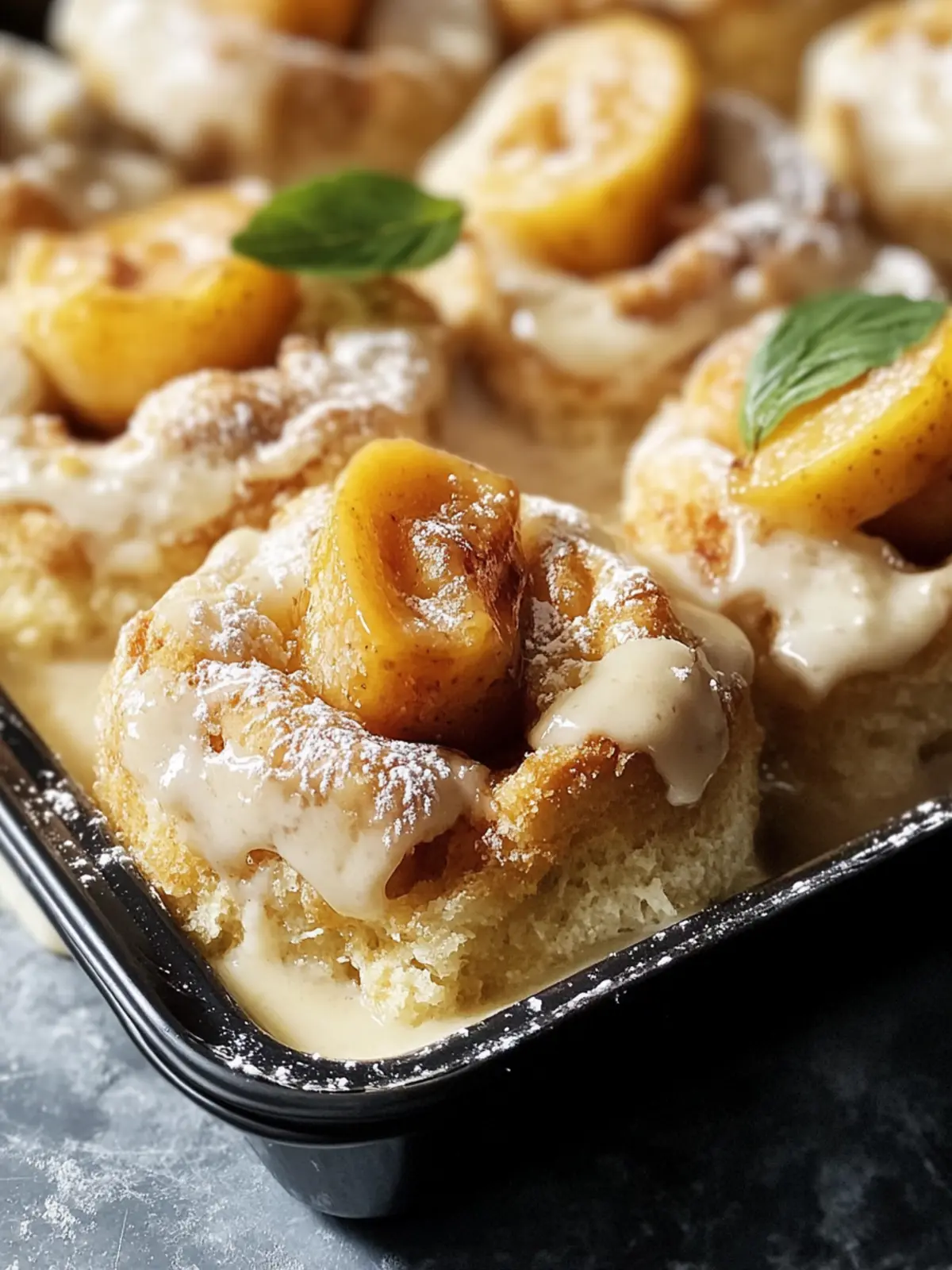 Pfirsich-Cobbler-Zimtschnecken