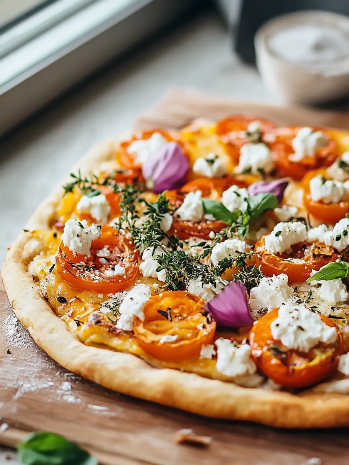 Kürbis-Feta Flammkuchen