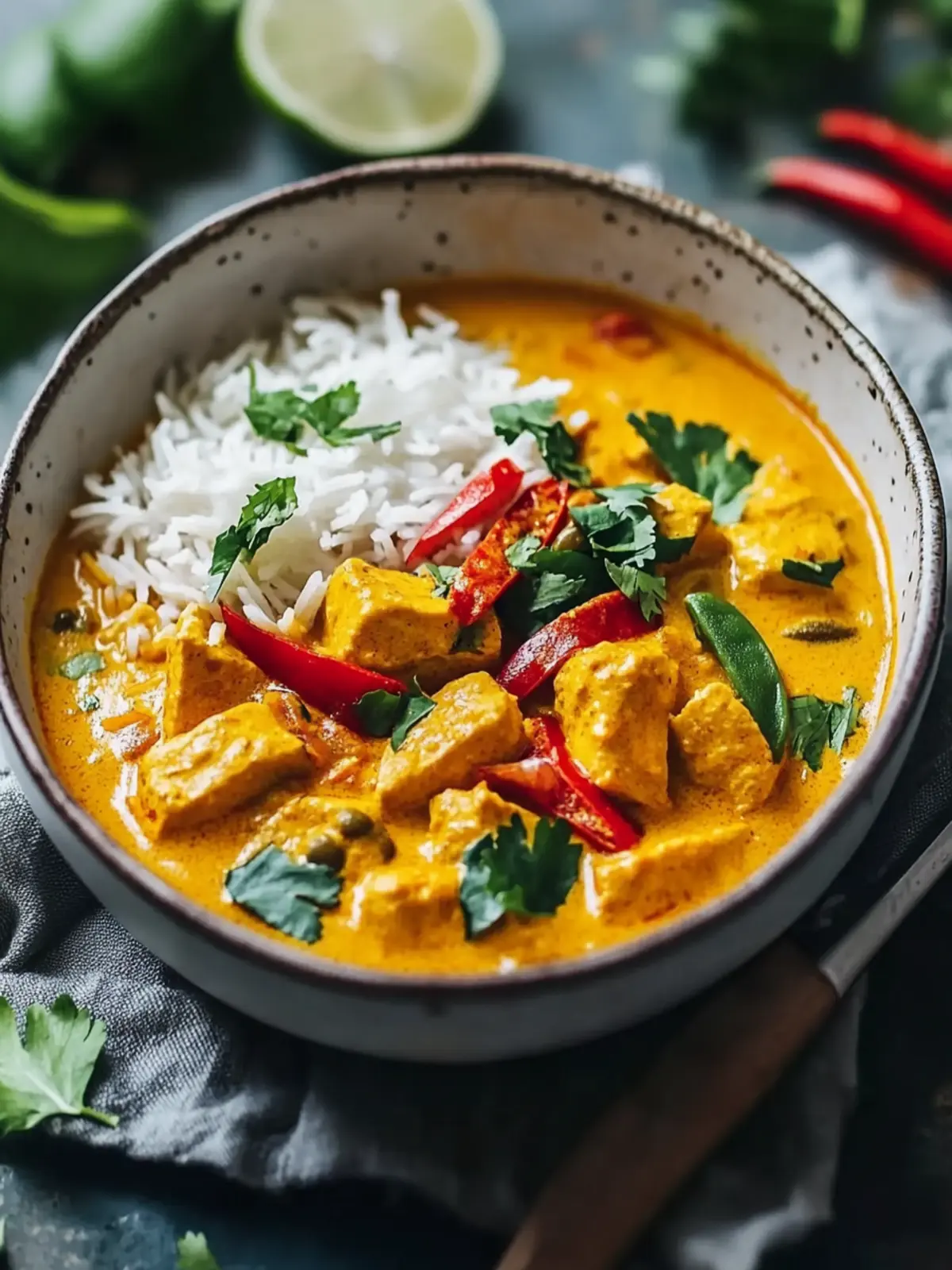 Kokosnuss-Hühnchen-Curry