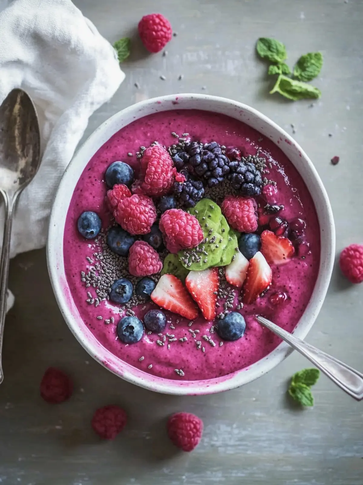 Beeren-Smoothie-Schüssel