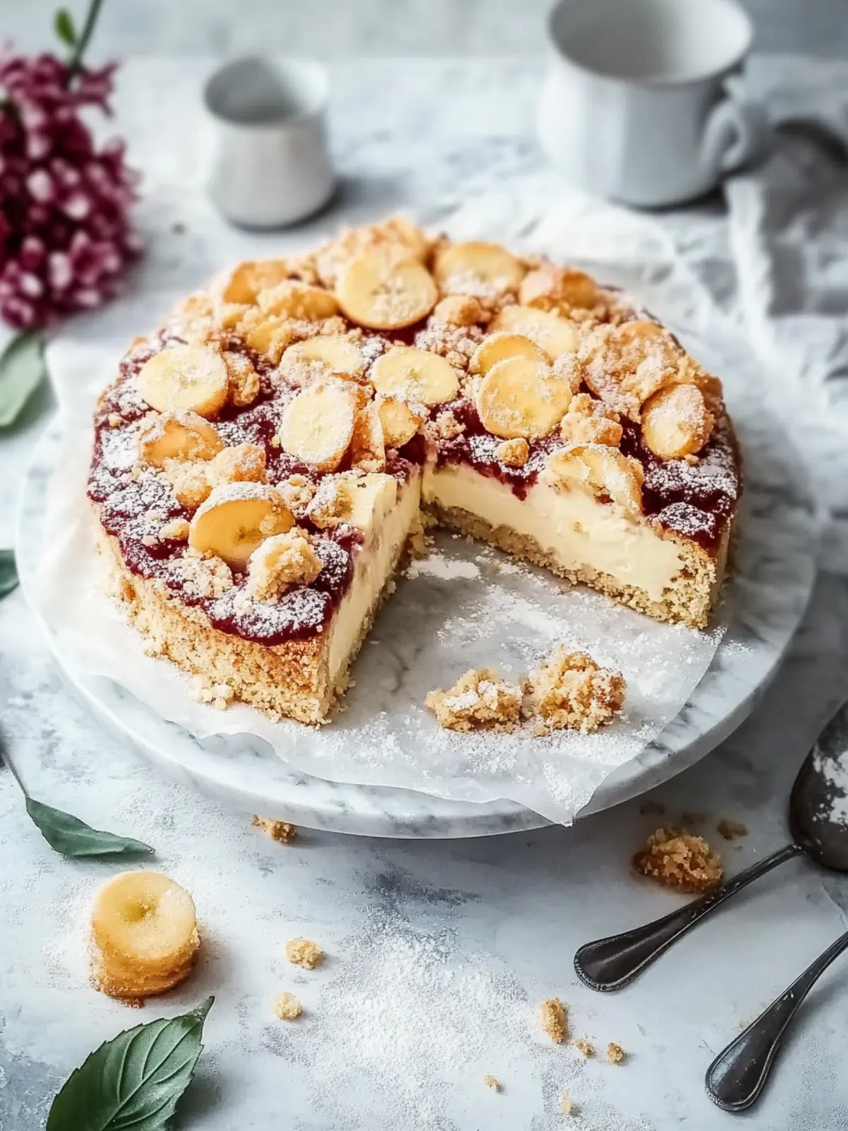 Pflaumenkuchen mit Rührteig und Streuseln