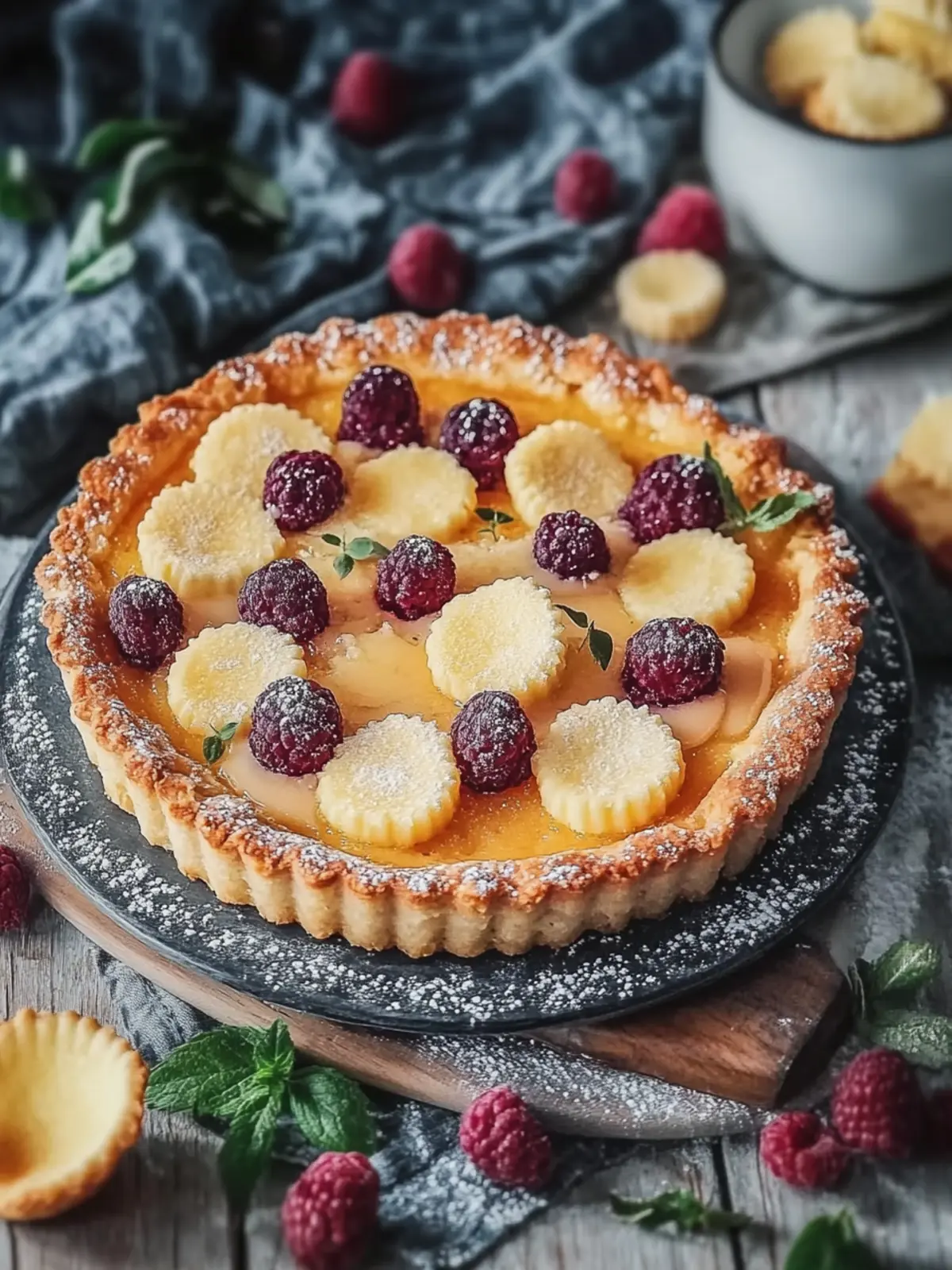 Pflaumenkuchen mit Pudding