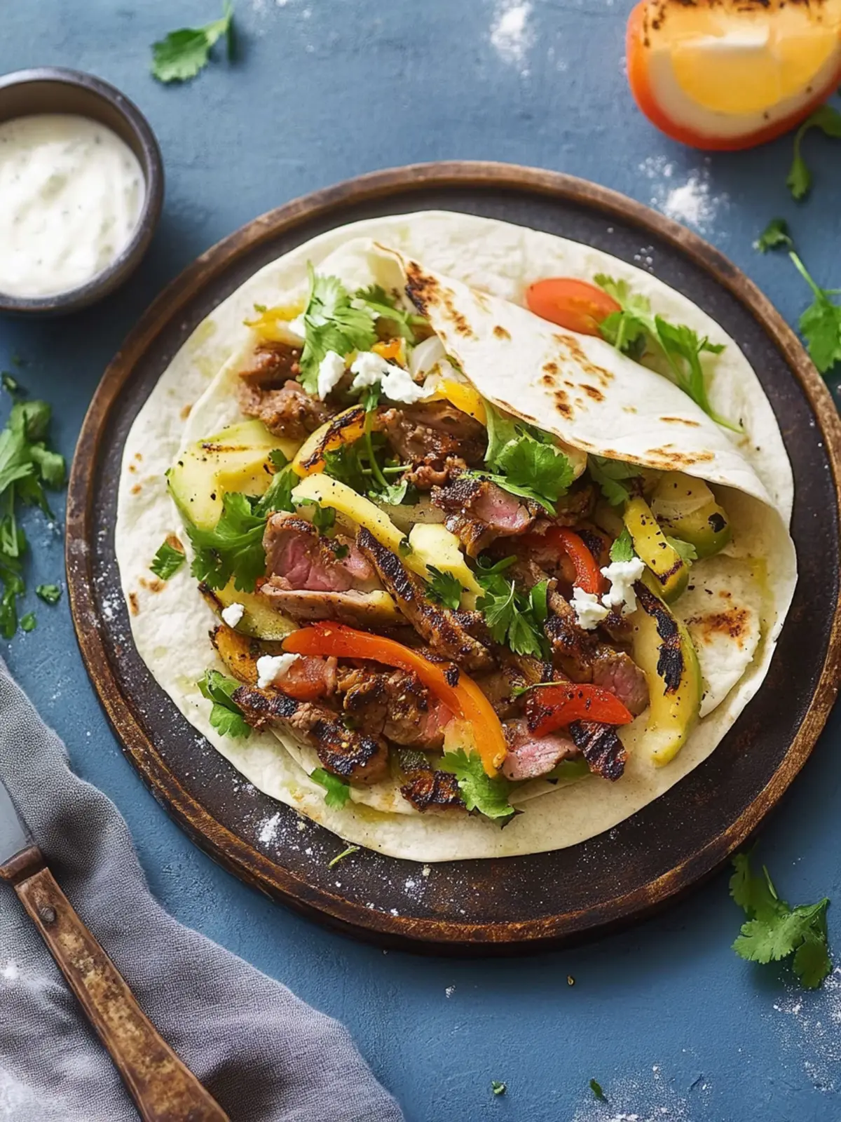 Rindfleisch-Wrap vom Grill