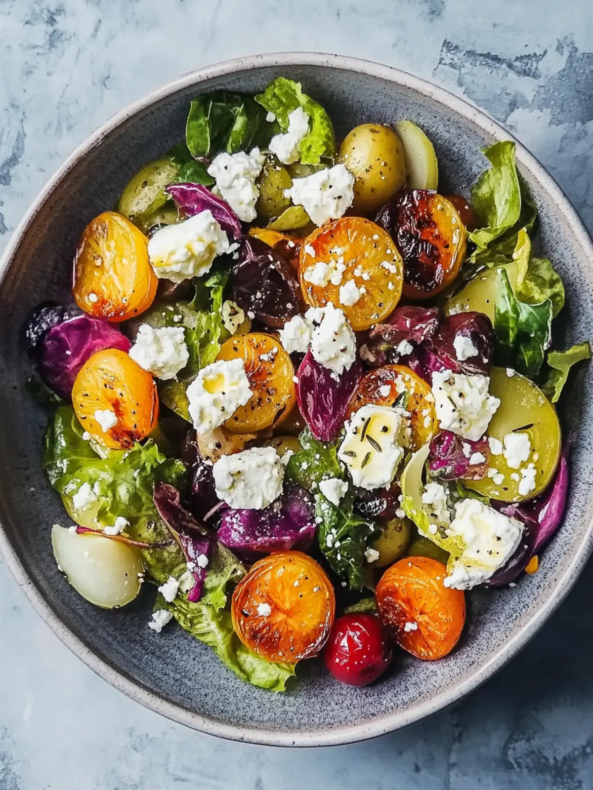 Rosenkohl Kartoffel Gemüse mit Feta