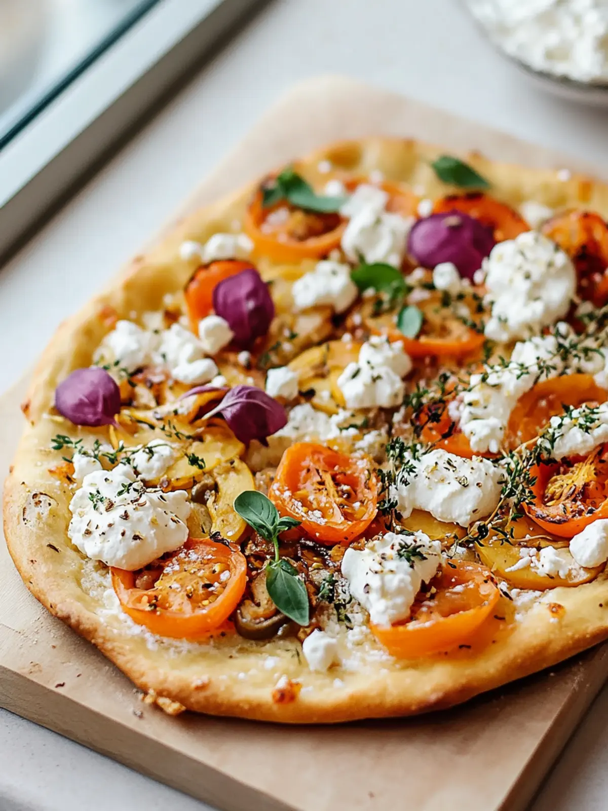 Kürbis-Feta Flammkuchen
