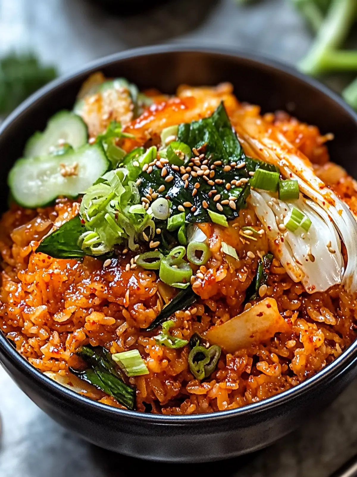 Kimchi gebratener Reis