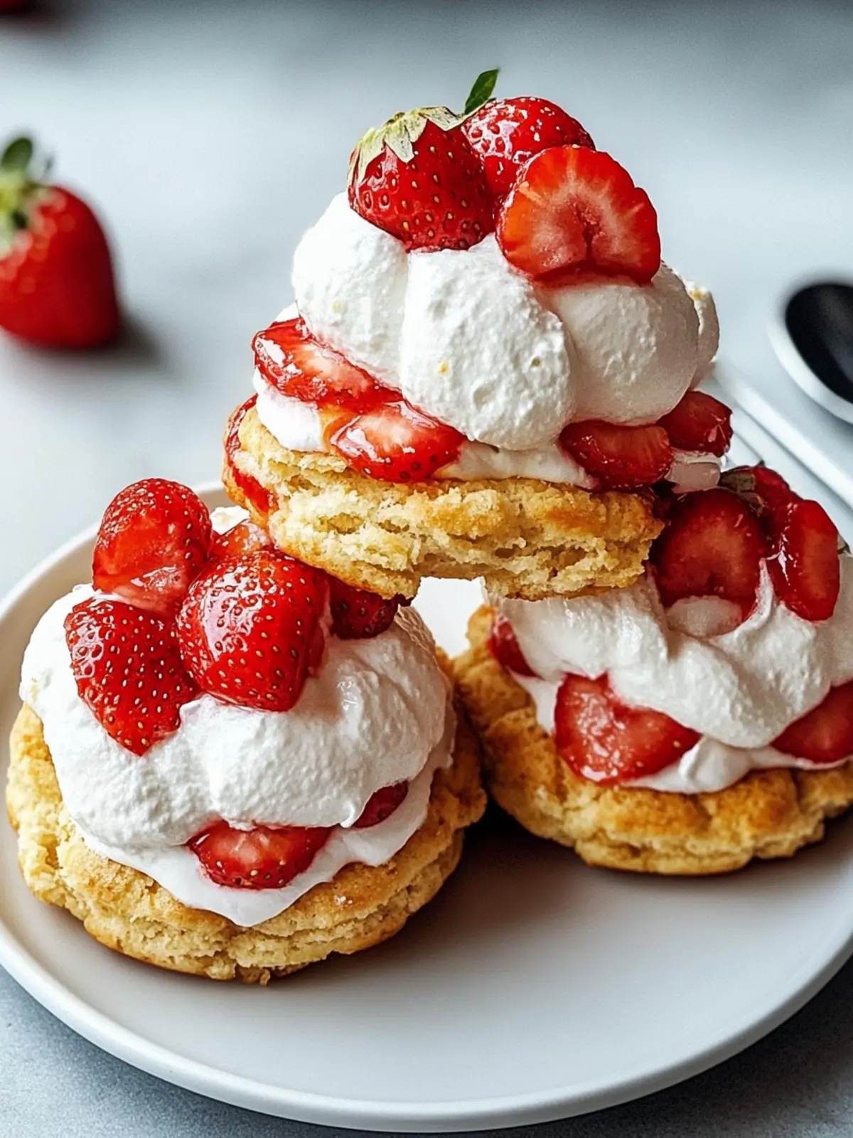 Erdbeer-Shortcake-Eis-Sandwiches