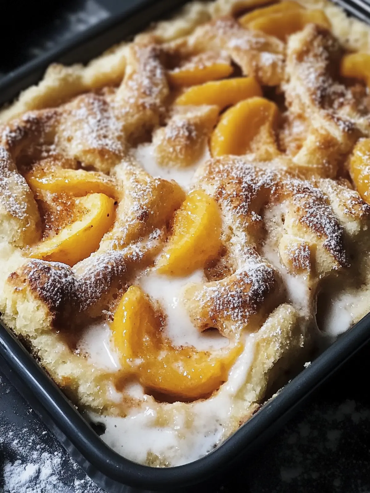 Pfirsich-Cobbler-Zimtschnecken