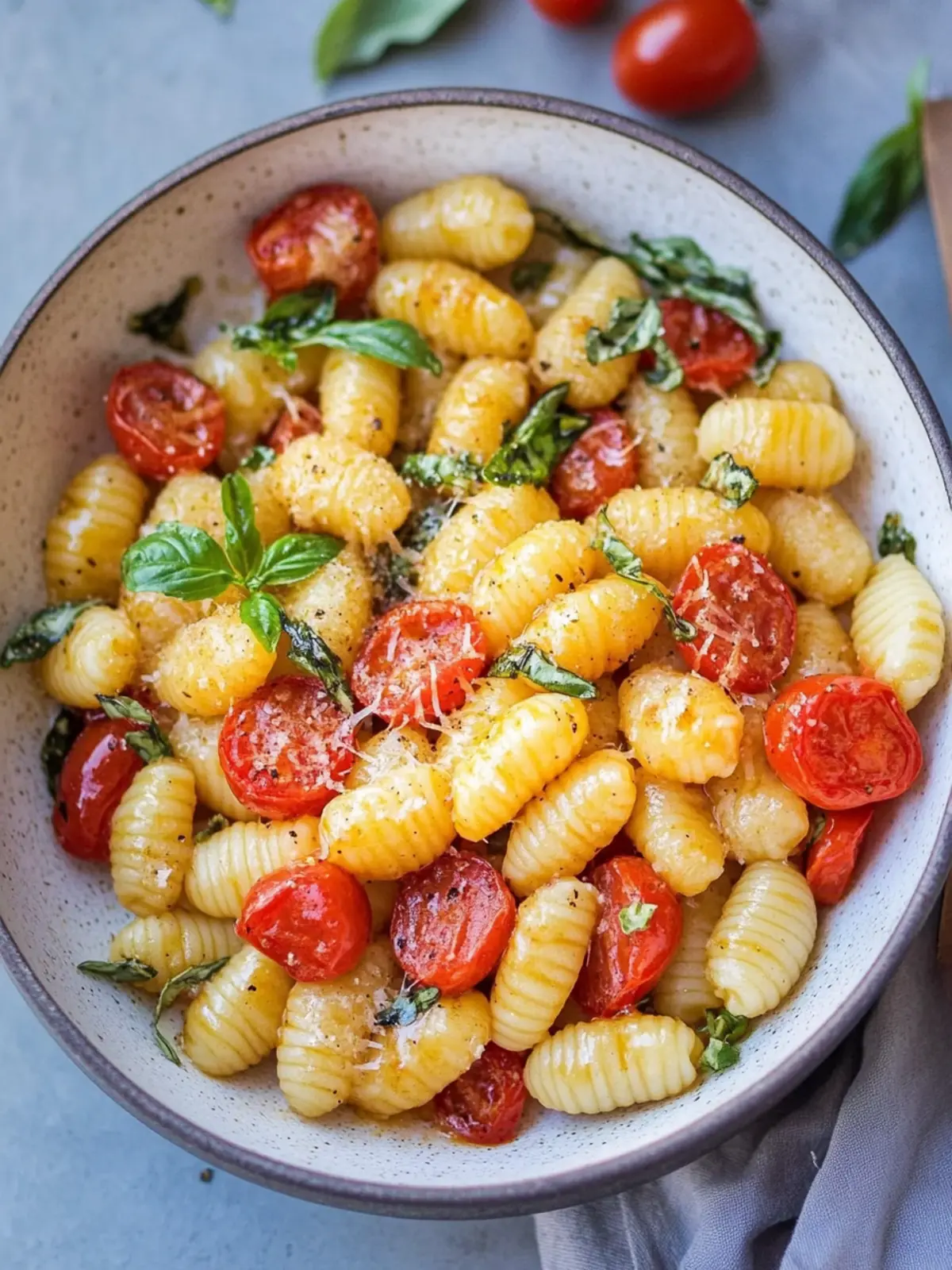 Quick Gnocchi with Oven Tomatoes