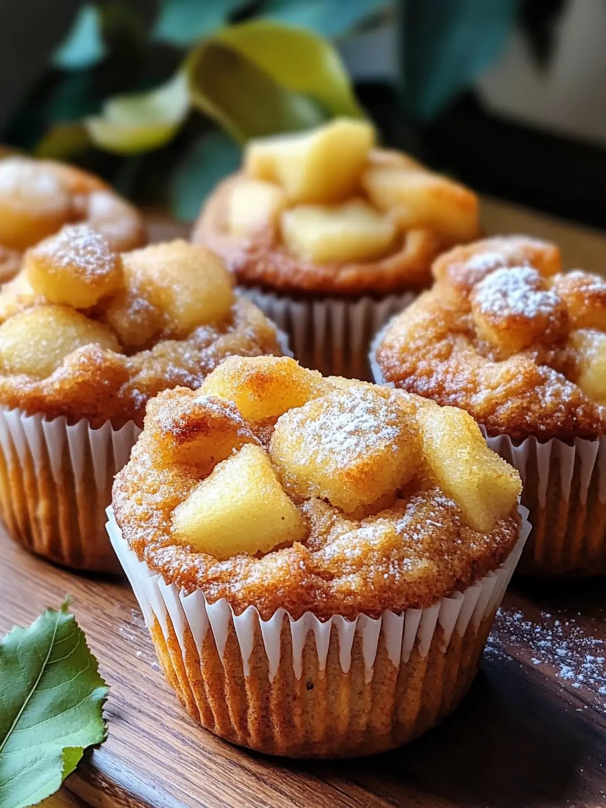 Apfel-Zimt-Sauerteig-Muffins