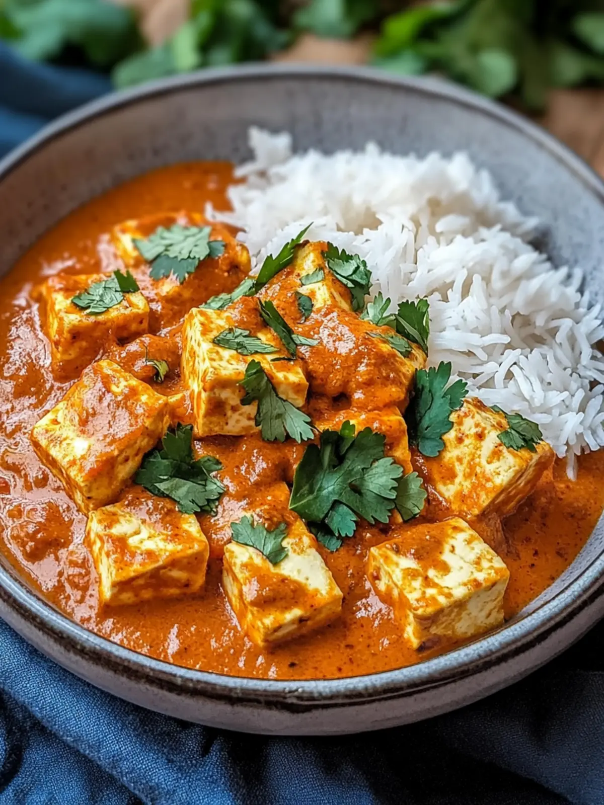 Butter-Tofu: Vegane Variante von Butter-Hühnchen