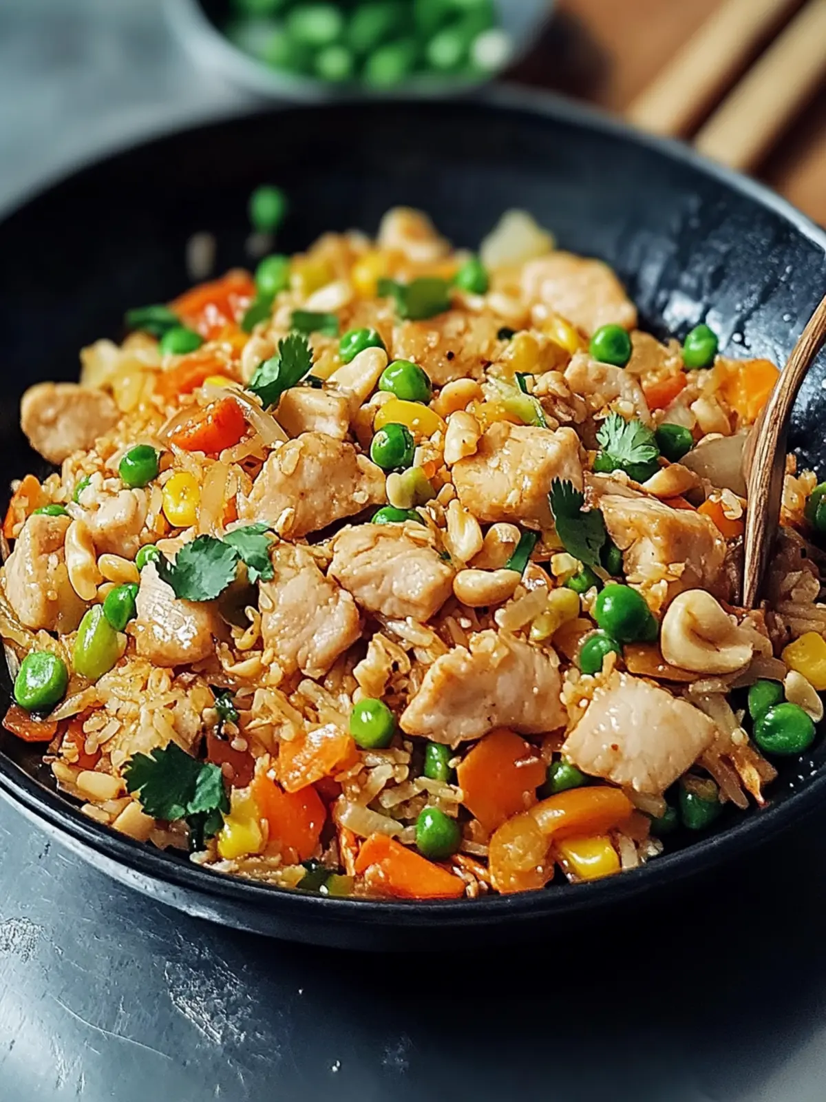 Asiatischer Hähnchenbratreis in 20 Minuten zaubern