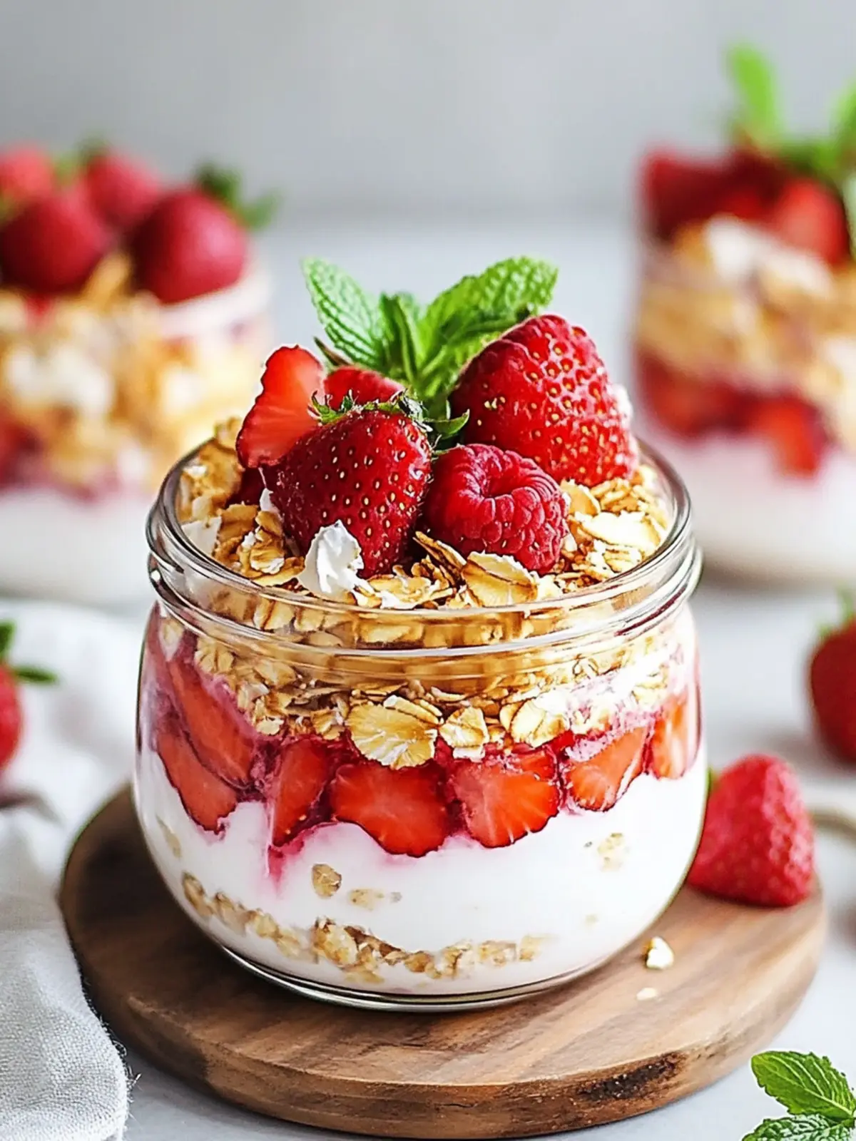 Erdbeer-Käsekuchen-Overnight-Oats