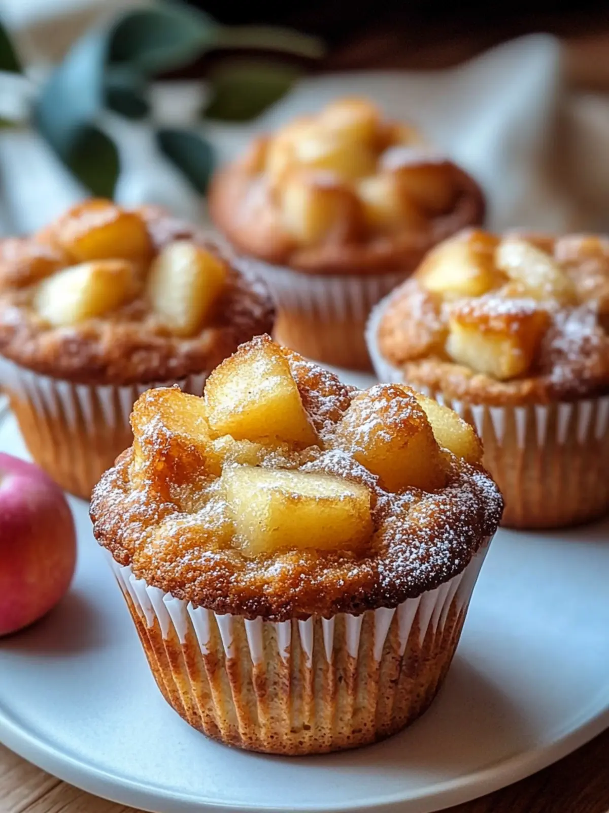 Apfel-Zimt-Sauerteig-Muffins