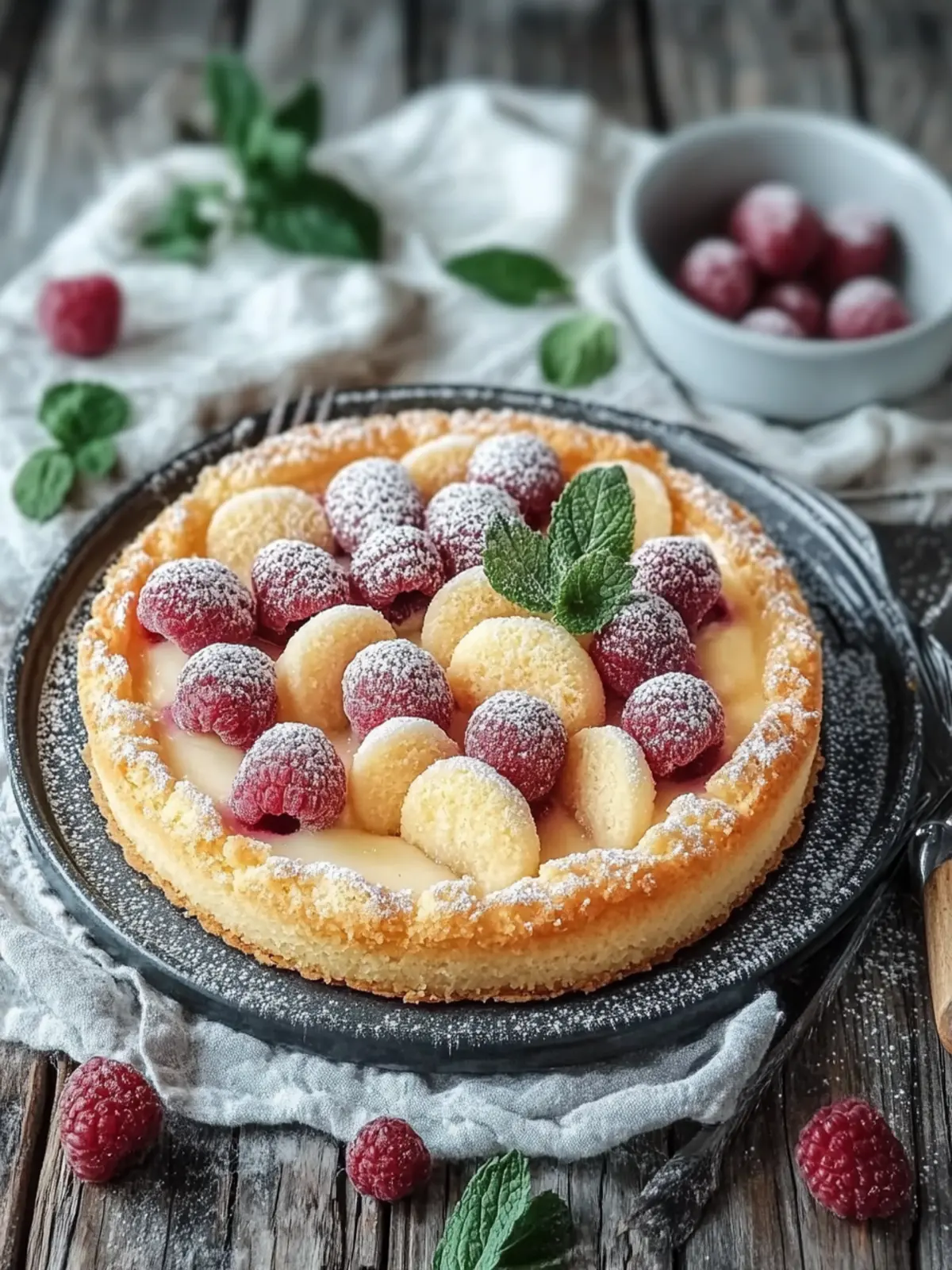 Pflaumenkuchen mit Pudding