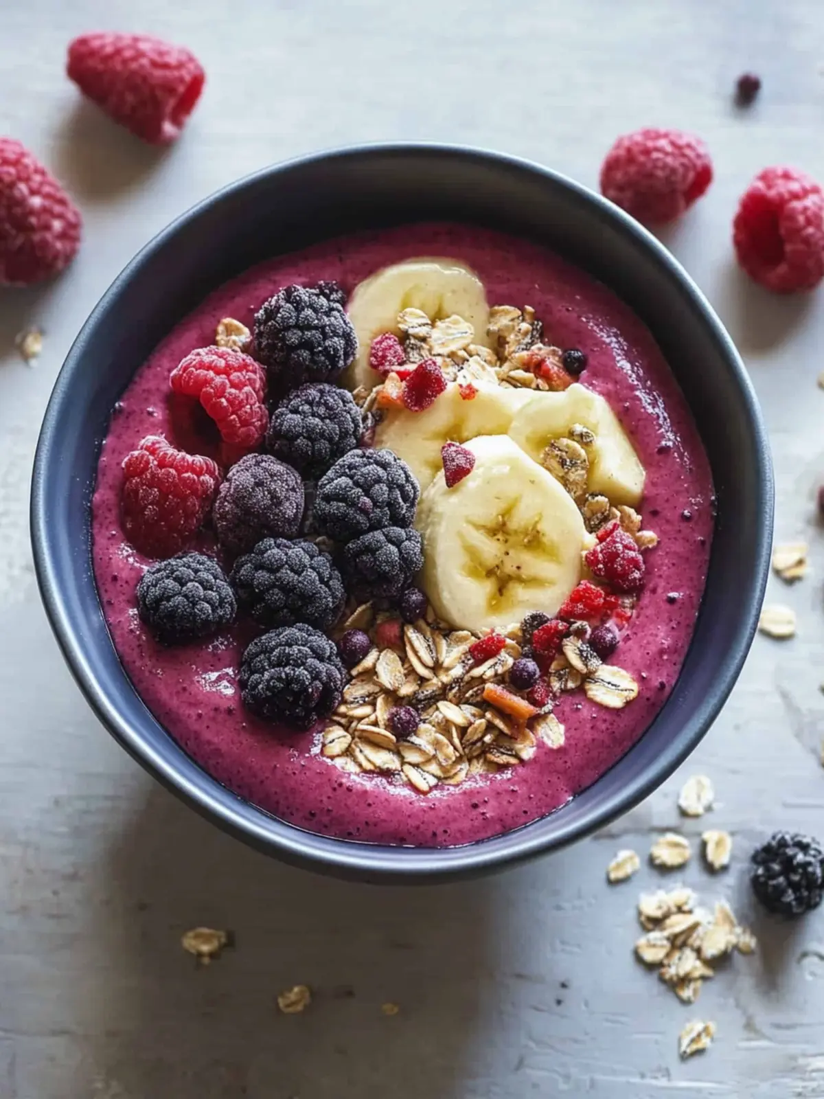 Beeren-Smoothie-Schüssel