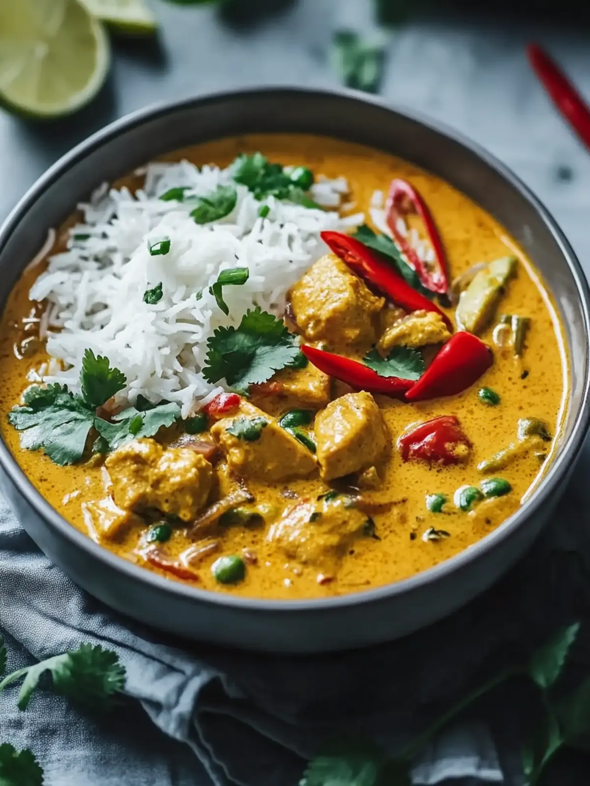 Kokosnuss-Hühnchen-Curry
