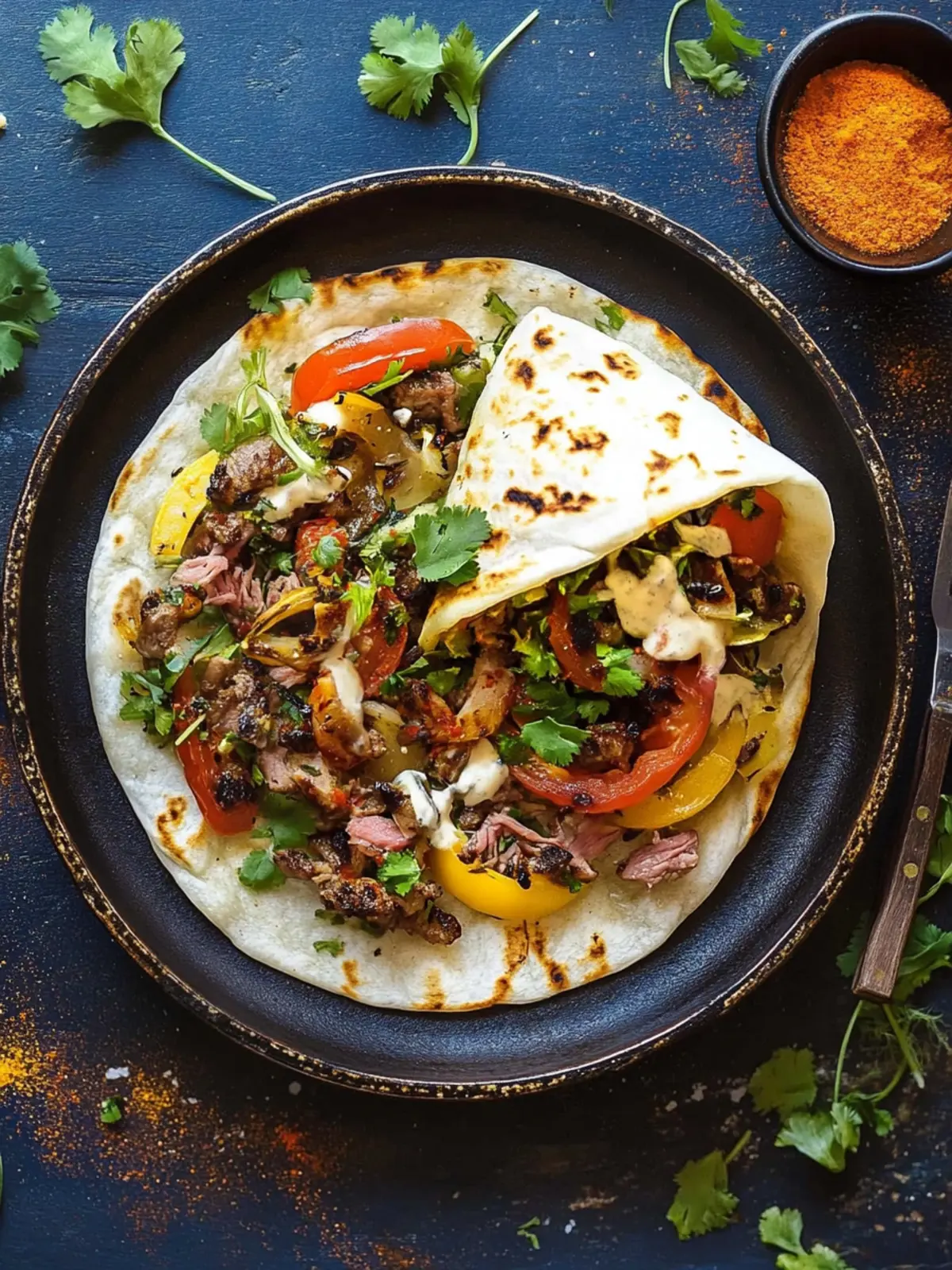 Rindfleisch-Wrap vom Grill