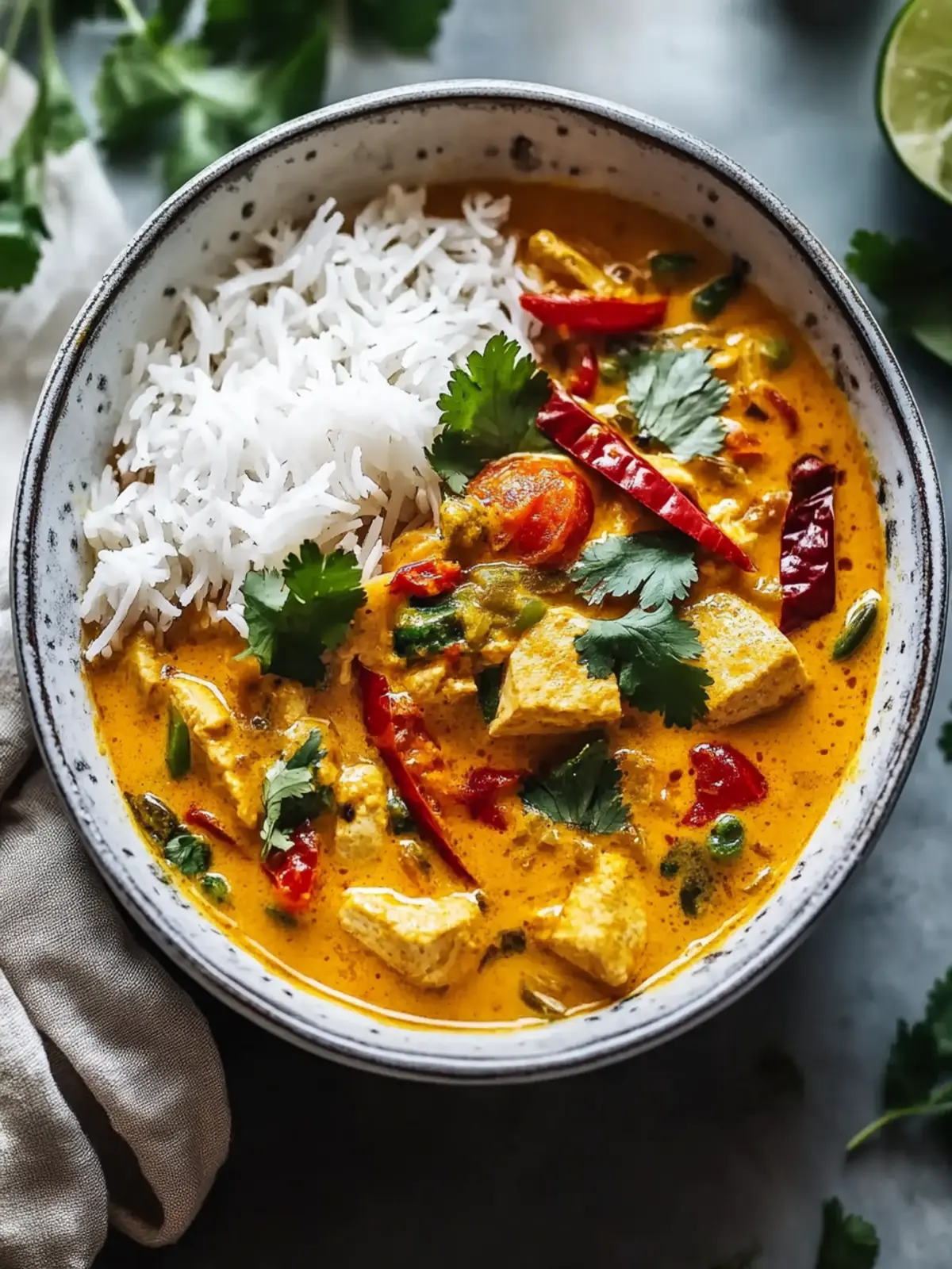 Kokosnuss-Hühnchen-Curry