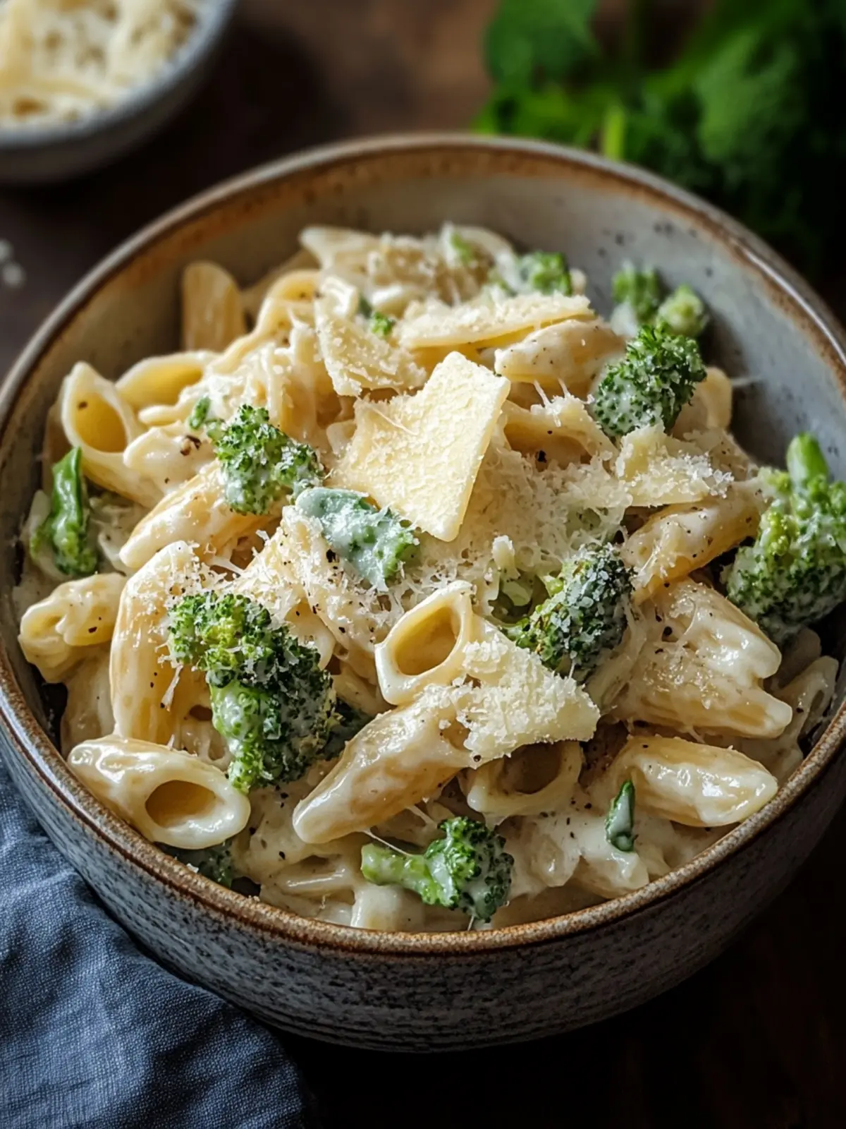 Cremige Hähnchen-Brokkoli-Pasta