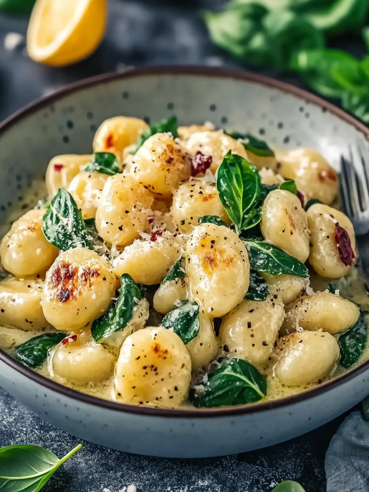 Hähnchen-Spinat-Gnocchi