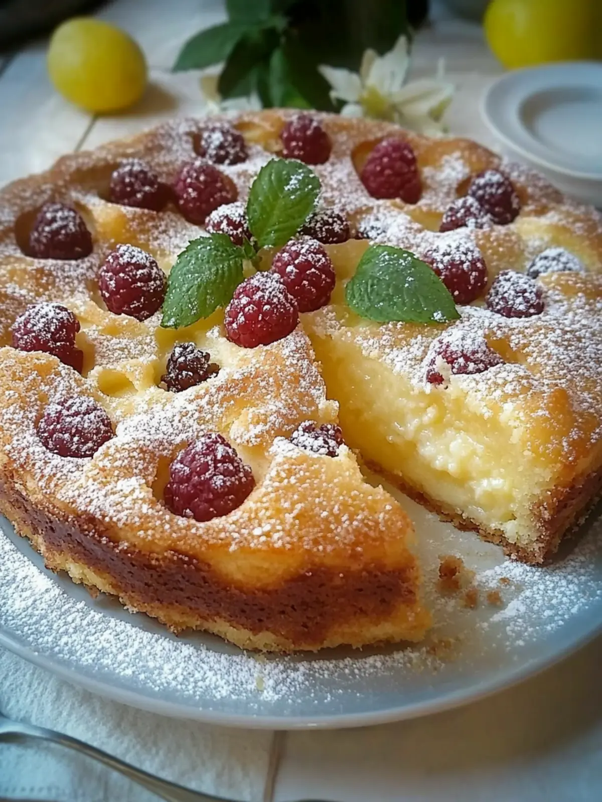 Versunkener Pflaumenkuchen