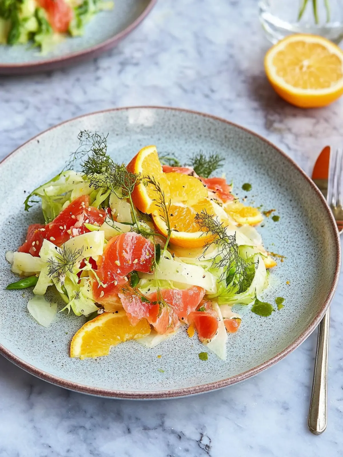 Fenchelsalat mit Orange und Sardellen