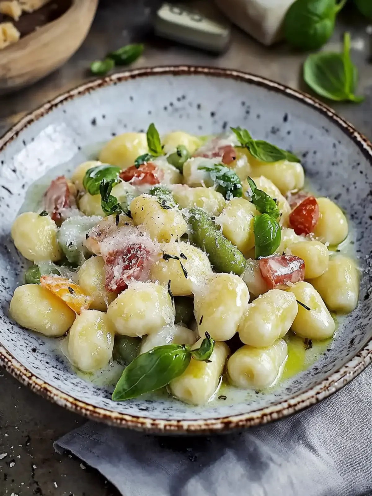 Gnocchi mit grünem Spargel
