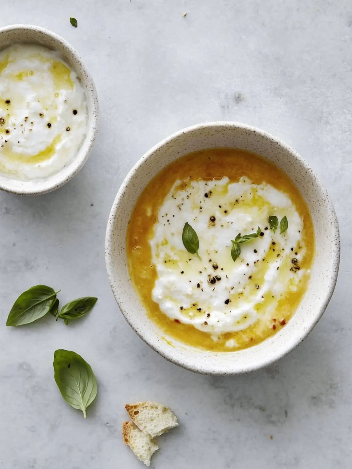 Mozzarella-Dip-Süppchen