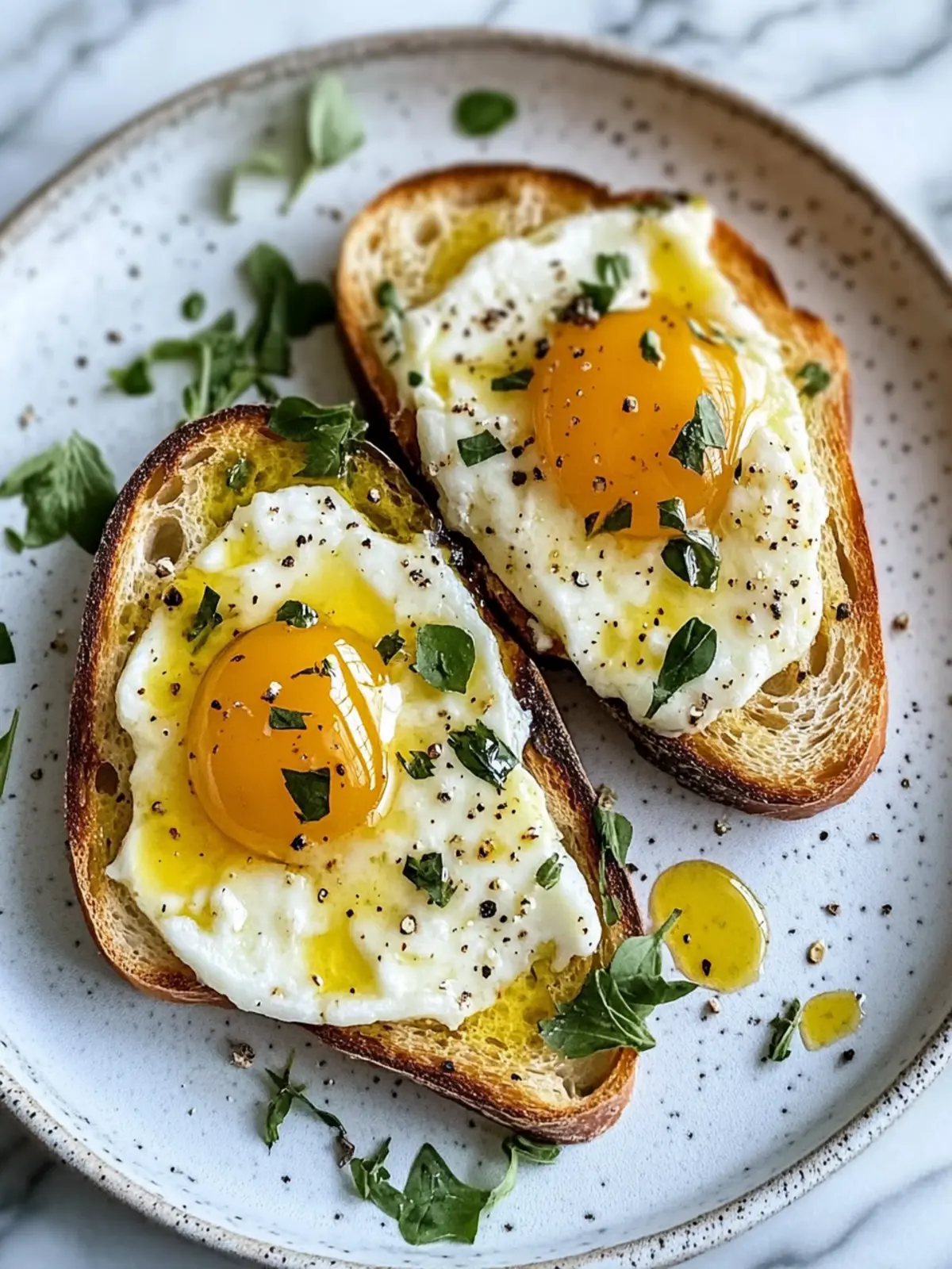 Käse-Toast mit einem Spiegelei