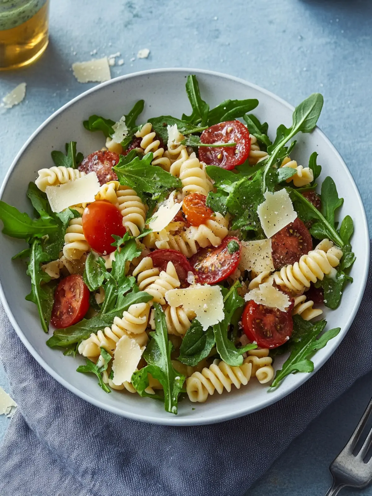 Nudelsalat mit Rucola