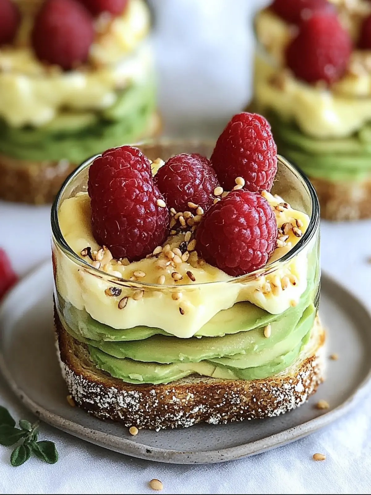 Knuspriger Avocado-Toast mit Sesam