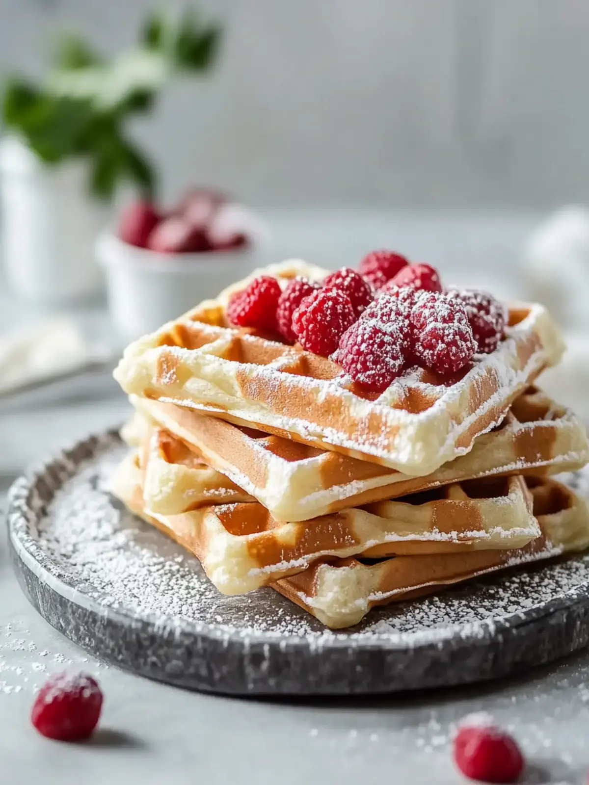 Rotvelours Marmorwaffeln