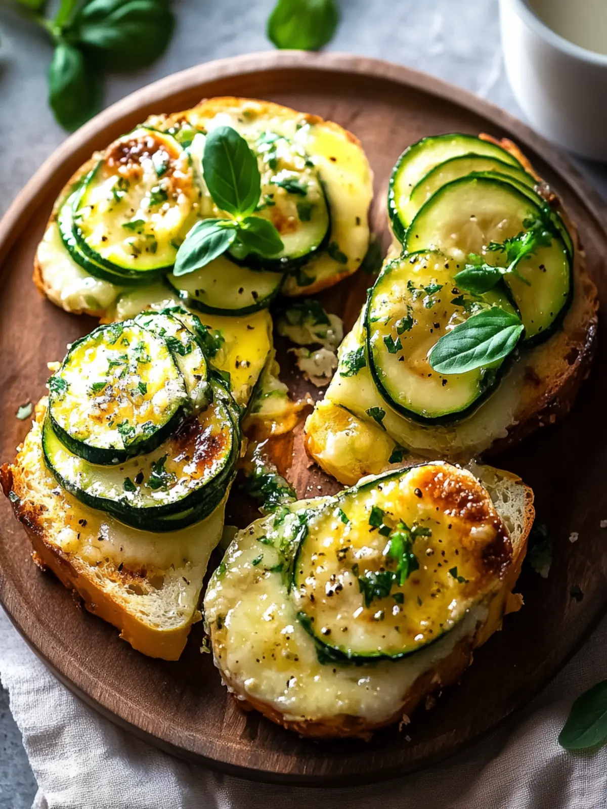 Garlic butter chicken with roasted zucchini