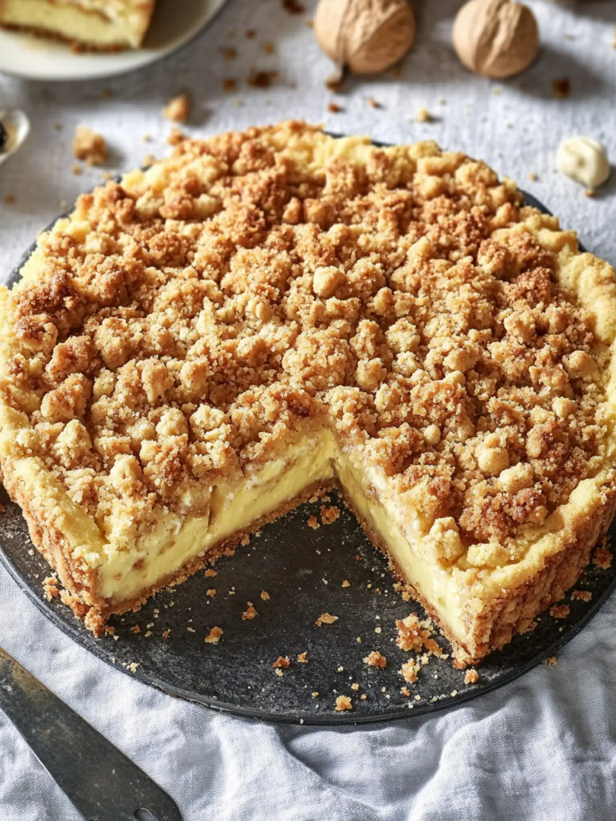 Nuss-Streusel-Käsekuchen