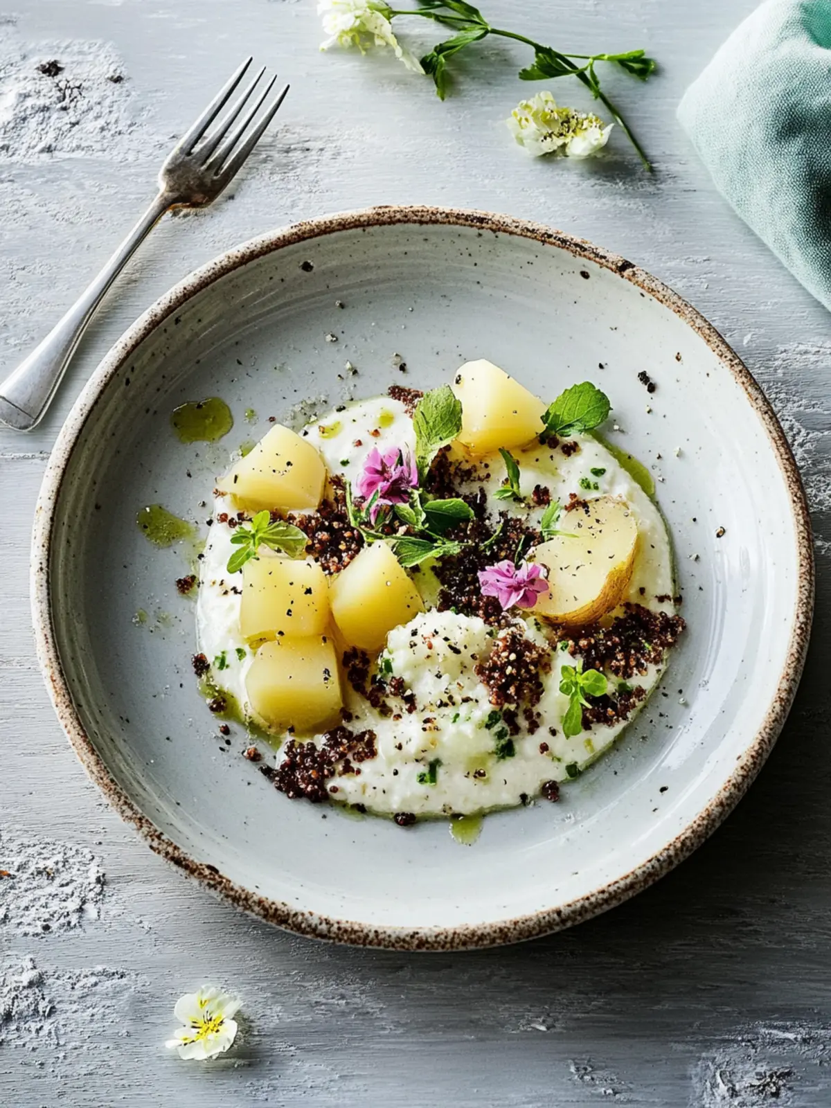 Kohlrabi-Schmand-Gemüse mit Honigkartöffelchen