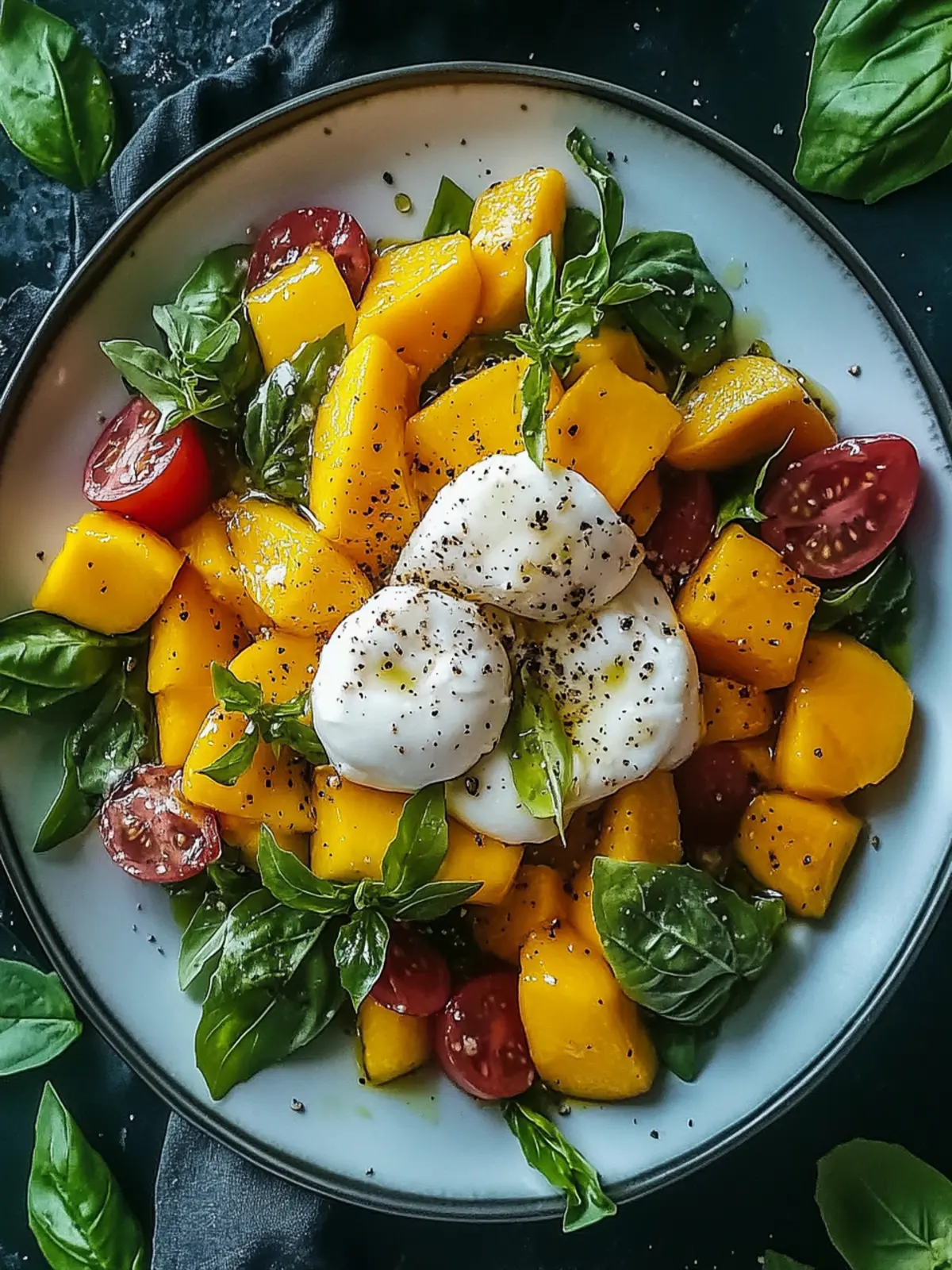 Mango Burrata Salat