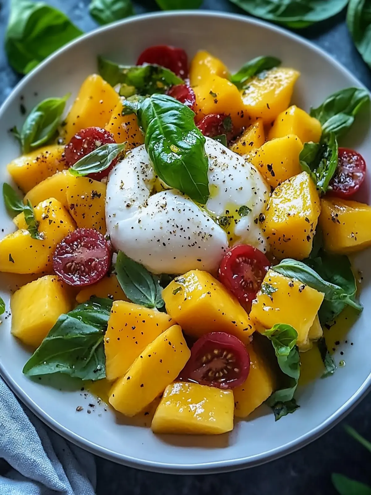 Mango Burrata Salat