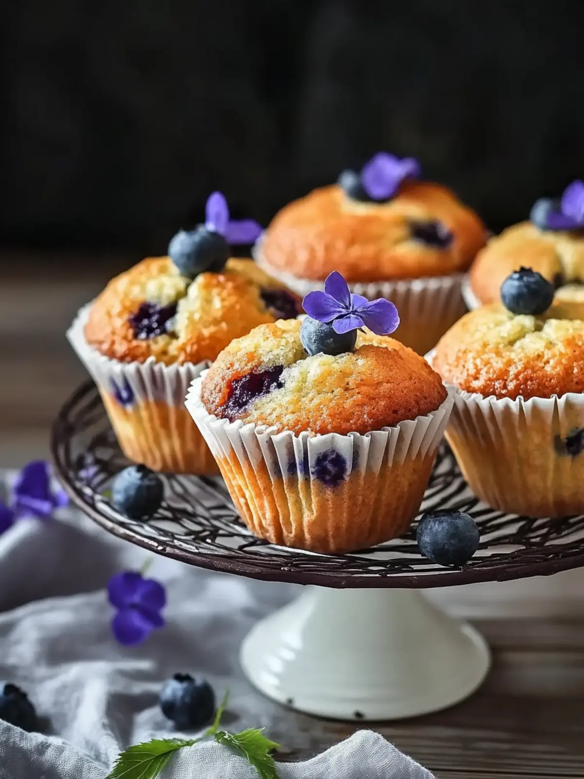 Blaubeermuffins ohne Zucker