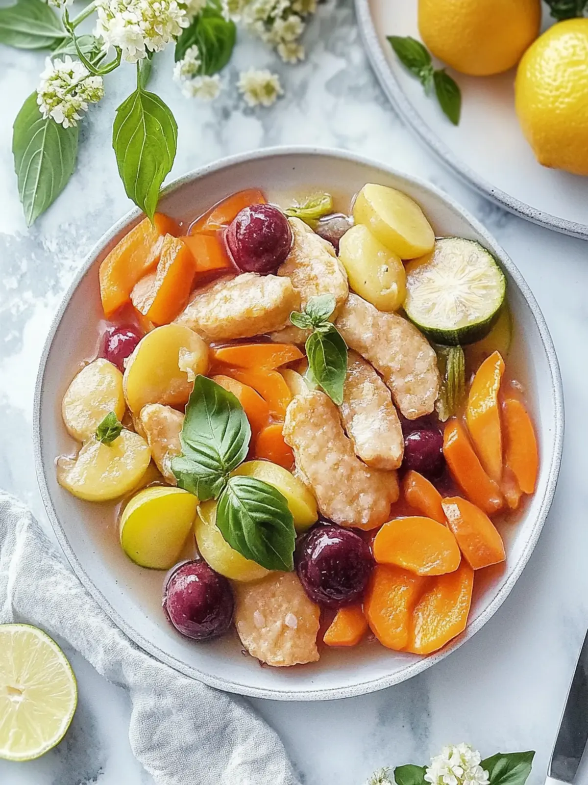 Honig-Hühnchen mit Gemüse