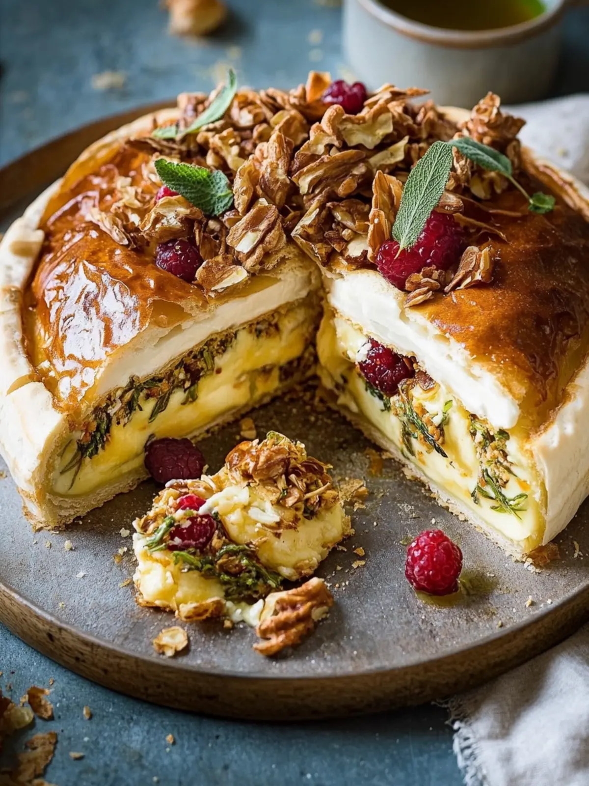 Gebackener Brie und karamellisierte