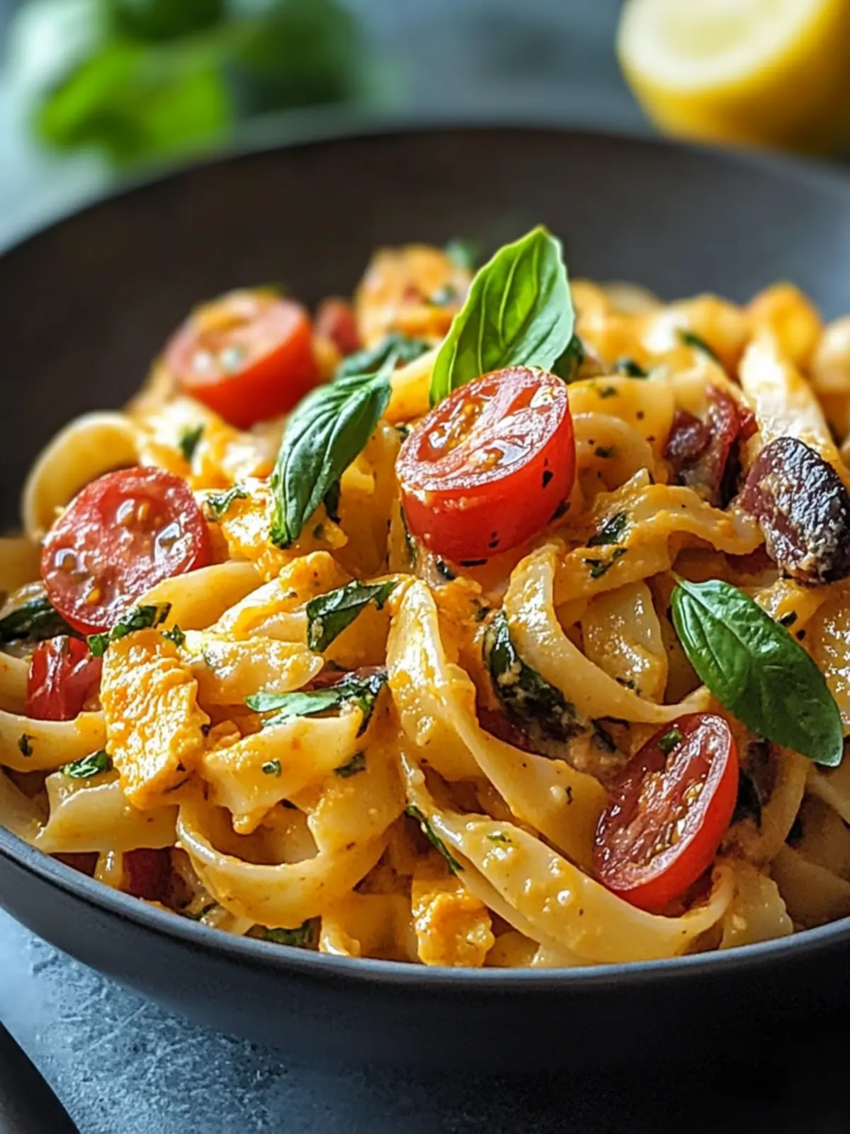 Jamaikanische Garnelen-Pasta