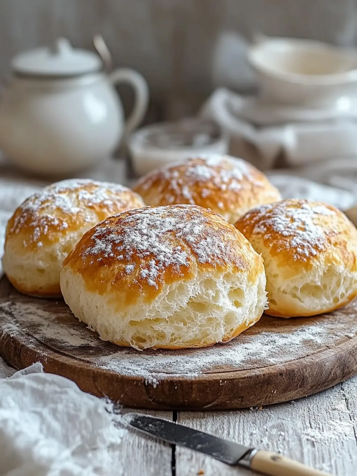 Super fluffige Käsebrötchen