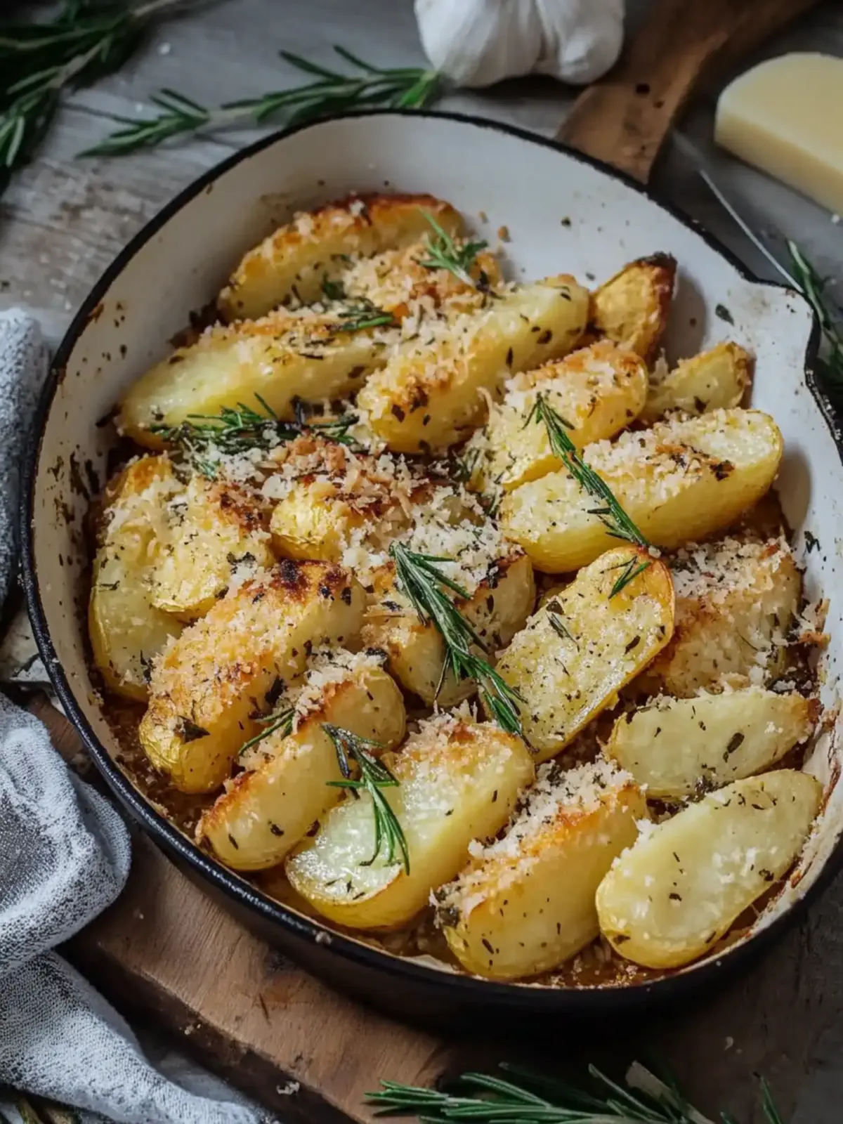 Rosmarinkartoffeln Rezept mit Parmesan aus dem Ofen