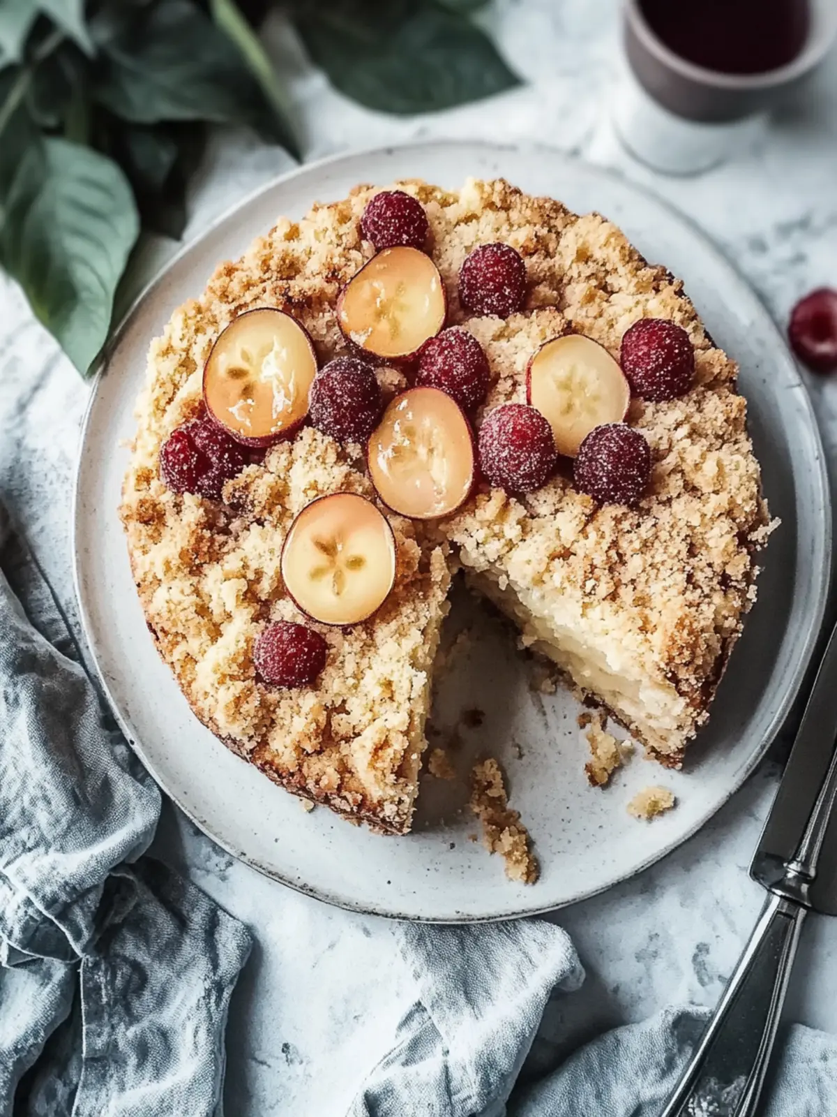Pflaumenkuchen Teig Streusel