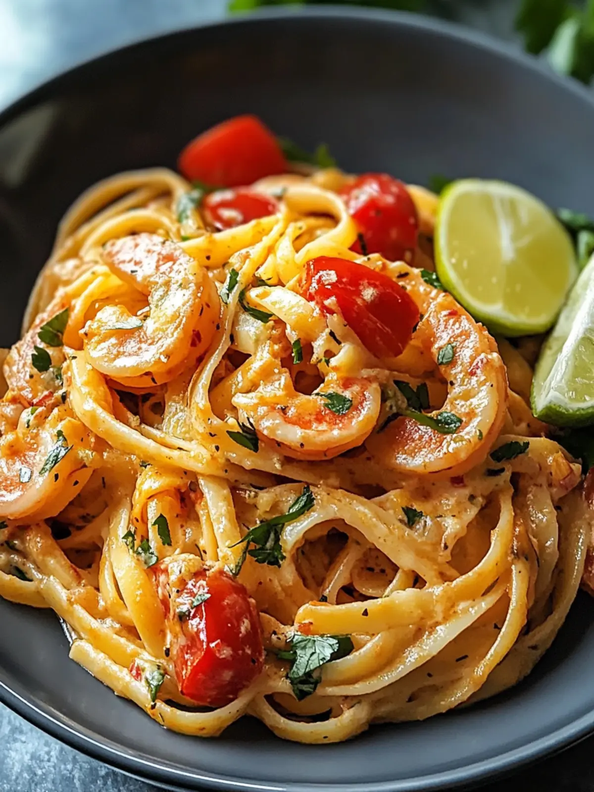 Jamaikanische Garnelen-Pasta