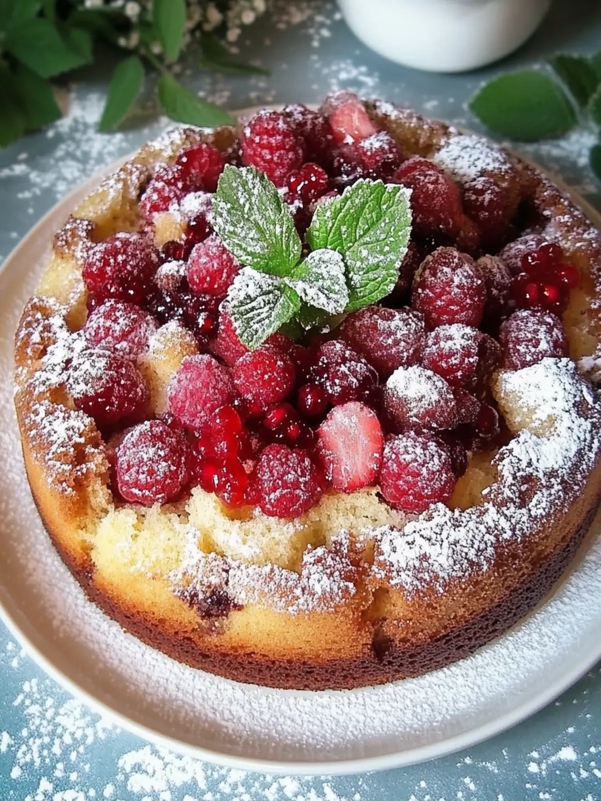 Versunkener Pflaumenkuchen