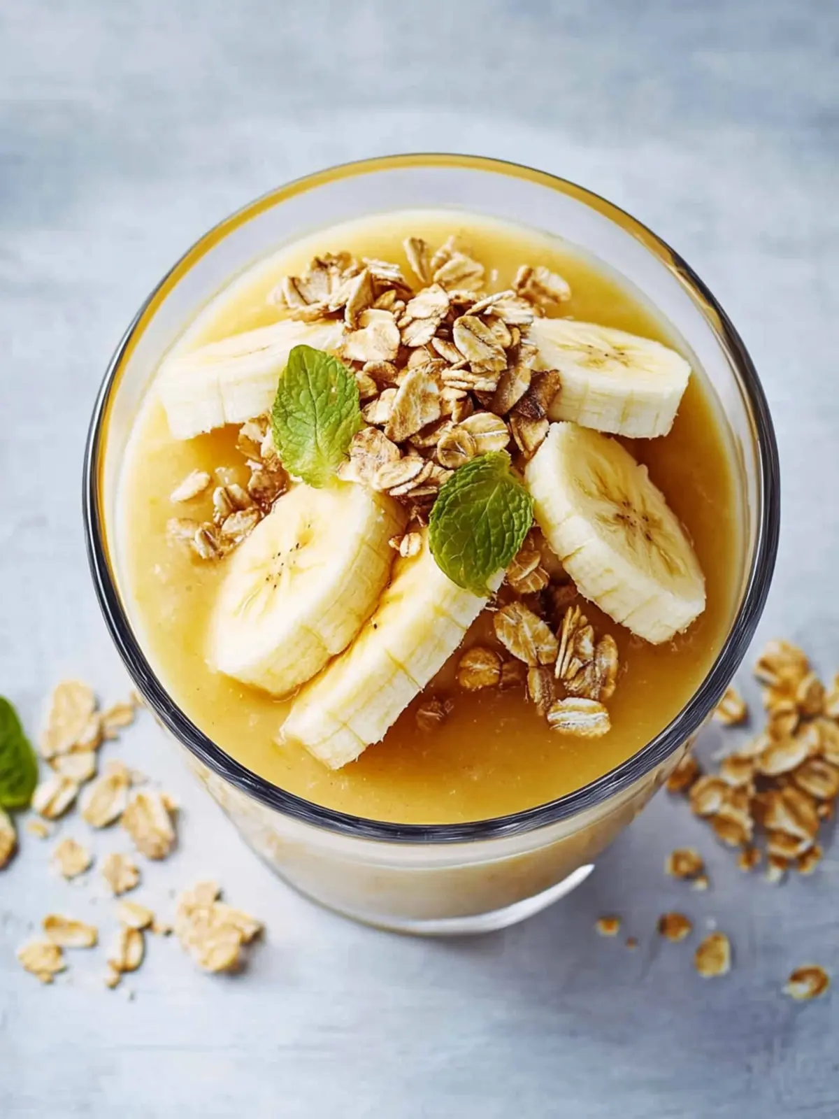 Pfirsich-Bananen-Bowl